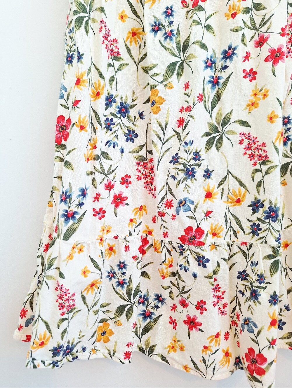 Old Navy Sleeveless Printed Square-Neck Midi Dress - Girls Small 6/7 - Picture 4 of 8